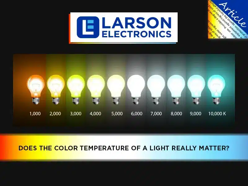 Lighting 101: Color Temperature